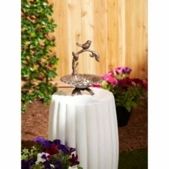 Hot Sale 💯 Zingz & Thingz Zingz & Thingz 8.35" Iron Sunflower Bird Feeder Brown ❤️