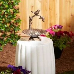 Hot Sale 💯 Zingz & Thingz Zingz & Thingz 8.35" Iron Sunflower Bird Feeder Brown ❤️ -Garden Decor Shop unnamed file 13497