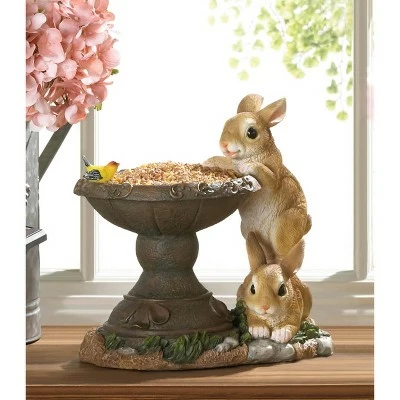 Cheapest π Zingz & Thingz Zingz & Thingz 10.5" Polyresin Playful Bunnies Bird Feeder Brown β¨ 5 Cheapest π Zingz & Thingz Zingz & Thingz 10.5" Polyresin Playful Bunnies Bird Feeder Brown β¨ - Image 3