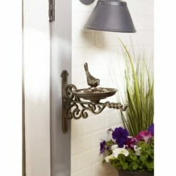 Best deal 👏 Zingz & Thingz Zingz & Thingz 9.96" Iron Wall Mounted Ornate Bird Feeder Brown 😉 -Garden Decor Shop unnamed file 13526