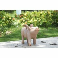 Best reviews of 🔥 HI-LINE GIFT LTD 8.5" Polyresin Walking Pig with Wings Outdoor Statue Pink - Hi-Line Gift 🎁 -Garden Decor Shop unnamed file 1355
