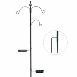 Cheap 🎁 Costway Bird Feeding Station Kit Wild Bird Feeder Planter Hanger w/Mesh Tray & Bird Bath 💯 -Garden Decor Shop unnamed file 13573