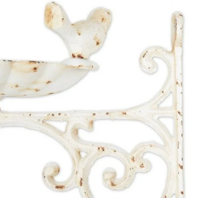 Cheapest βοΈ Zingz & Thingz Zingz & Thingz 8.5" Cast Iron Wall Mounted Bird Feeder Brown/White π 4 Cheapest βοΈ Zingz & Thingz Zingz & Thingz 8.5" Cast Iron Wall Mounted Bird Feeder Brown/White π - Image 2