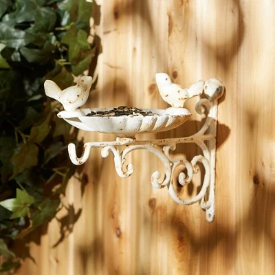 Cheapest βοΈ Zingz & Thingz Zingz & Thingz 8.5" Cast Iron Wall Mounted Bird Feeder Brown/White π 5 Cheapest βοΈ Zingz & Thingz Zingz & Thingz 8.5" Cast Iron Wall Mounted Bird Feeder Brown/White π - Image 3