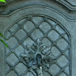 Budget 🤩 Sunnydaze Decor Sunnydaze 31"H Electric Polystone Rosette Leaf Outdoor Wall-Mount Water Fountain, Lead Finish 😉 -Garden Decor Shop unnamed file 13634