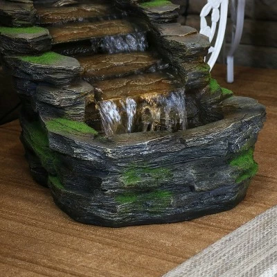 Flash Sale π Sunnydaze Decor Sunnydaze 14"H Electric Polyresin Shale Falls Outdoor Water Fountain with LED Lights π 6 Flash Sale π Sunnydaze Decor Sunnydaze 14"H Electric Polyresin Shale Falls Outdoor Water Fountain with LED Lights π - Image 5