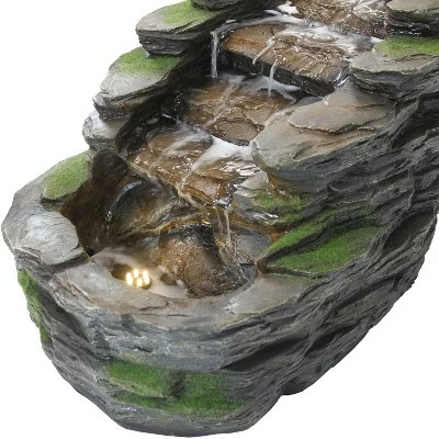Flash Sale π Sunnydaze Decor Sunnydaze 14"H Electric Polyresin Shale Falls Outdoor Water Fountain with LED Lights π 10 Flash Sale π Sunnydaze Decor Sunnydaze 14"H Electric Polyresin Shale Falls Outdoor Water Fountain with LED Lights π - Image 9