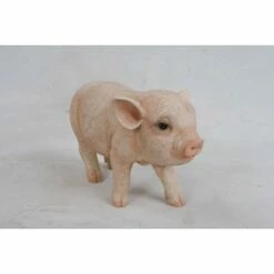 Outlet π HI-LINE GIFT LTD 5" Polyresin Standing Baby Pig Statue Pink - Hi-Line Gift π