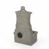 Outlet 🤩 Duffy Outdoor 2-Tier Single Spout Fountain - Light Gray - Christopher Knight Home ⌛ -Garden Decor Shop unnamed file 13682