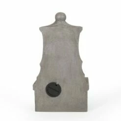 Outlet 🤩 Duffy Outdoor 2-Tier Single Spout Fountain - Light Gray - Christopher Knight Home ⌛ -Garden Decor Shop unnamed file 13684