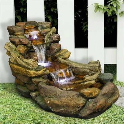 Coupon π 19" Outdoor Wooden Tiered Rocky River Stream Fountain - Watnature π€© 3 Coupon π 19" Outdoor Wooden Tiered Rocky River Stream Fountain - Watnature π€©
