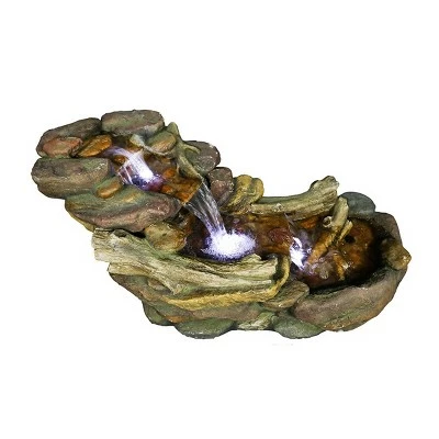 Coupon π 19" Outdoor Wooden Tiered Rocky River Stream Fountain - Watnature π€© 5 Coupon π 19" Outdoor Wooden Tiered Rocky River Stream Fountain - Watnature π€© - Image 3