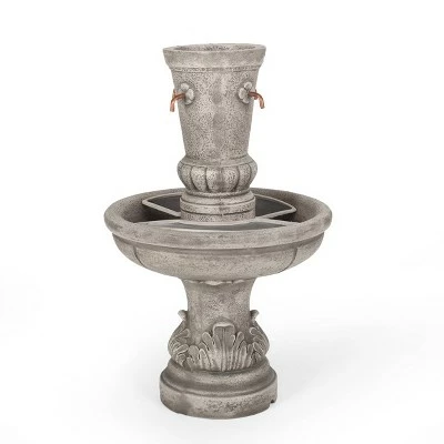 Outlet 🎁 Frederick Outdoor 4 Spout Fountain - Light Brown - Christopher Knight Home ❤️ 5 Outlet 🎁 Frederick Outdoor 4 Spout Fountain - Light Brown - Christopher Knight Home ❤️ - Image 3