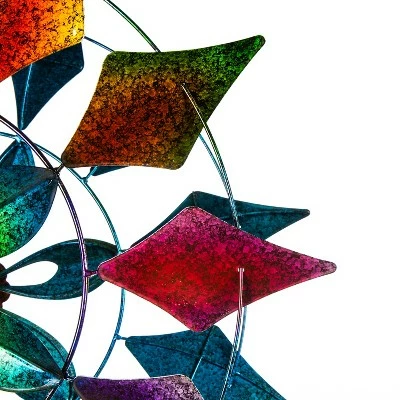 Outlet π₯° Evergreen 75"H Wind Spinner, Diamond Circle- Fade and Weather Resistant Outdoor Decor π 6 Outlet π₯° Evergreen 75"H Wind Spinner, Diamond Circle- Fade and Weather Resistant Outdoor Decor π - Image 4