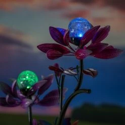 Deals 🎁 Evergreen 92"H Solar Wind Spinner, Spinning Flowers 😉 -Garden Decor Shop unnamed file 13726