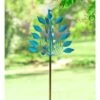Promo ❤️ Wind & Weather Cobalt Leaves Metal Peacock Wind Spinner ⭐ -Garden Decor Shop unnamed file 13748