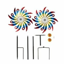 Best Sale 🔥 Evergreen 75"H Wind Spinner, Bold Expressions- Fade and Weather Resistant Outdoor Decor for Homes, Yards and Gardens ⌛ -Garden Decor Shop unnamed file 13798