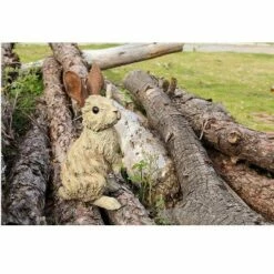 Cheap 🔔 HI-LINE GIFT LTD 15" Wood Standing Rabbit Driftwood Outdoor Statue Brown - Hi-Line Gift ✔️ -Garden Decor Shop unnamed file 1382