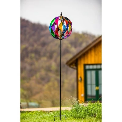 Outlet π Evergreen 75-inch Colorful Ball Outdoor Safe Kinetic Wind Spinner Garden Stake π― 3 Outlet π Evergreen 75-inch Colorful Ball Outdoor Safe Kinetic Wind Spinner Garden Stake π―