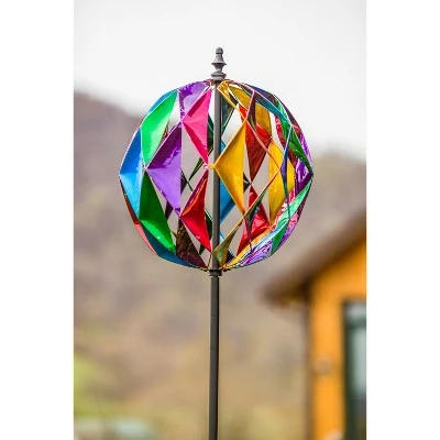 Outlet π Evergreen 75-inch Colorful Ball Outdoor Safe Kinetic Wind Spinner Garden Stake π― 4 Outlet π Evergreen 75-inch Colorful Ball Outdoor Safe Kinetic Wind Spinner Garden Stake π― - Image 2