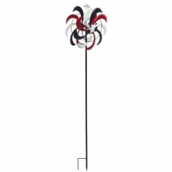 Best Sale 🎁 Evergreen 48"H Wind Spinner Garden Stake, Americana 🥰
