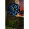 Brand new 🌟 Evergreen 75"H Solar Wind Spinner, Blue Waves 💯