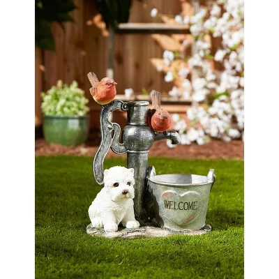 New ๐ Zingz & Thingz Zingz & Thingz 12.25" Polyresin Little Pup and Water Pump Statue ๐ฅฐ 8 New ๐ Zingz & Thingz Zingz & Thingz 12.25" Polyresin Little Pup and Water Pump Statue ๐ฅฐ - Image 7