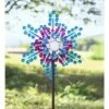 Hot Sale ❤️ Wind & Weather Colored Discs Metal Snowflake-Inspired Wind Spinner 👏 -Garden Decor Shop unnamed file 13932