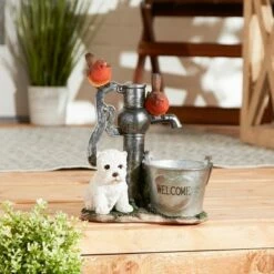 New ๐ Zingz & Thingz Zingz & Thingz 12.25" Polyresin Little Pup and Water Pump Statue ๐ฅฐ 18 New ๐ Zingz & Thingz Zingz & Thingz 12.25" Polyresin Little Pup and Water Pump Statue ๐ฅฐ -Garden Decor Shop unnamed file 1394