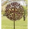 Outlet 🎉 Wind & Weather Copper-Colored Tree of Life Metal Wind Spinner 🔔 -Garden Decor Shop unnamed file 13950