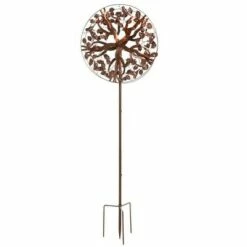 Outlet 🎉 Wind & Weather Copper-Colored Tree of Life Metal Wind Spinner 🔔 -Garden Decor Shop unnamed file 13954