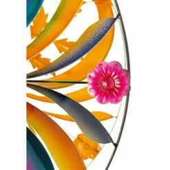 Wholesale 😍 Wind & Weather Colorful Tail Feathers Dual-Rotor Metal Wind Spinner 🎉 -Garden Decor Shop unnamed file 13971