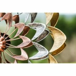 Top 10 🔥 Evergreen 75"H Wind Spinner, Copper and Gold Flower 👏