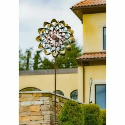 Top 10 🔥 Evergreen 75"H Wind Spinner, Copper and Gold Flower 👏 -Garden Decor Shop unnamed file 13978