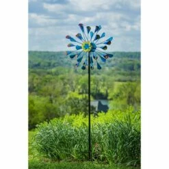 Deals 👍 Evergreen 75"H Wind Spinner, Blue and Purple Calla Lilies 🎁 -Garden Decor Shop unnamed file 13982