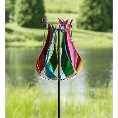 Cheapest π Wind & Weather Metal Tulip Wind Spinner with Butterflies π 2 Cheapest π Wind & Weather Metal Tulip Wind Spinner with Butterflies π