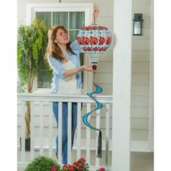 Discount 🥰 Evergreen Flag Ladybug Plaid Balloon Spinner 55x15 in Collapsible 🌟 -Garden Decor Shop unnamed file 14007