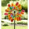 Best deal ⌛ Wind & Weather Multi-Colored Many-Petaled Dual Rotor Metal Wind Spinner 😀 -Garden Decor Shop unnamed file 14008