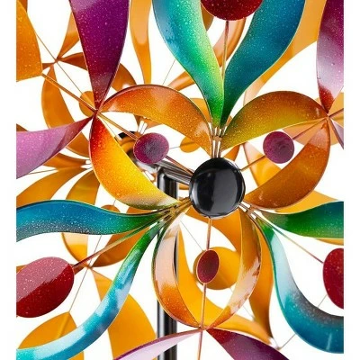 Budget π― Wind & Weather Colorful Kaleidoscope Dual-Rotor Metal Wind Spinner π 4 Budget π― Wind & Weather Colorful Kaleidoscope Dual-Rotor Metal Wind Spinner π - Image 3