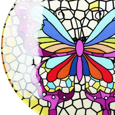 Best Pirce ✨ 16.93" Metal Hanging Mosaic Butterfly Suncatcher - Exhart ✨ 4 Best Pirce ✨ 16.93" Metal Hanging Mosaic Butterfly Suncatcher - Exhart ✨ - Image 2