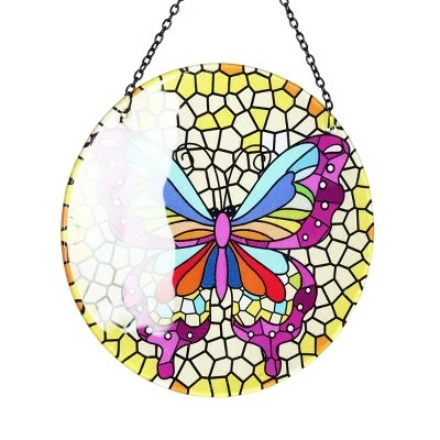 Best Pirce ✨ 16.93" Metal Hanging Mosaic Butterfly Suncatcher - Exhart ✨ 7 Best Pirce ✨ 16.93" Metal Hanging Mosaic Butterfly Suncatcher - Exhart ✨ - Image 5