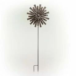 Best deal 🔥 Alpine Corporation Alpine Floral Kinetic Wind Spinner Stake Bronze 💯 -Garden Decor Shop unnamed file 14038