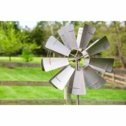 Buy 🎉 Evergreen 72"H Wind Spinner, Galvanized Windmill 🌟 -Garden Decor Shop unnamed file 14047