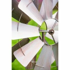 Buy 🎉 Evergreen 72"H Wind Spinner, Galvanized Windmill 🌟 -Garden Decor Shop unnamed file 14050