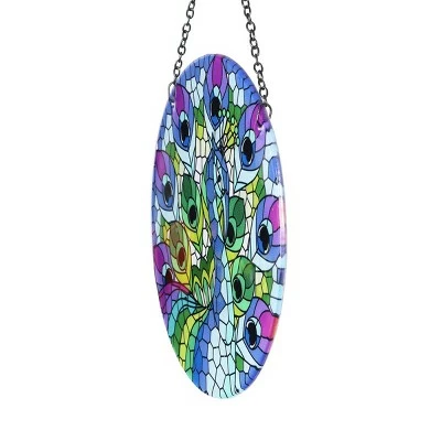 Discount π 16.93" Metal Hanging Mosaic Peacock Suncatcher - Exhart π― 6 Discount π 16.93" Metal Hanging Mosaic Peacock Suncatcher - Exhart π― - Image 4