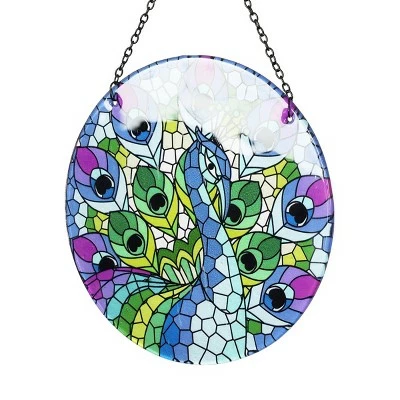 Discount π 16.93" Metal Hanging Mosaic Peacock Suncatcher - Exhart π― 7 Discount π 16.93" Metal Hanging Mosaic Peacock Suncatcher - Exhart π― - Image 5