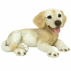 New 🎉 Design Toscano Yellow Labrador Puppy 🐶 Dog Statue - Yellow ✔️