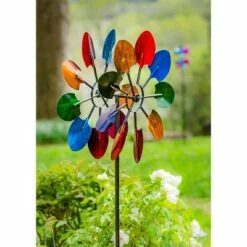 Best Sale π― Evergreen 72"H Wind Spinner, Multicolored Shovels π