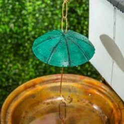 Brand new 🛒 Evergreen 98"H Verdigris Umbrella Rain Chain- Fade and Weather Resistant Outdoor Decor 💯 -Garden Decor Shop unnamed file 14087