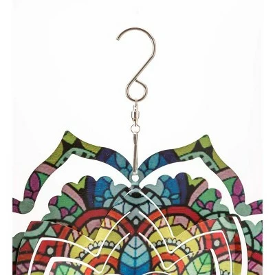 Outlet π Wind & Weather Flower Mandala Optical Illusion Hanging Metal Spinner β 6 Outlet π Wind & Weather Flower Mandala Optical Illusion Hanging Metal Spinner β - Image 4
